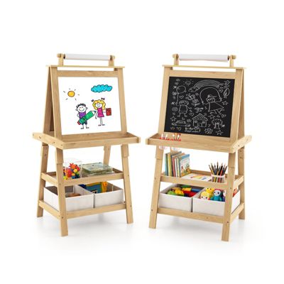 SUGIFT Double-Sided Art Easel with Paper Roll