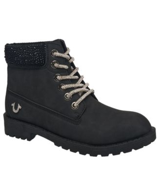 True Religion женские боевые ботинки из кружева Faith Bling