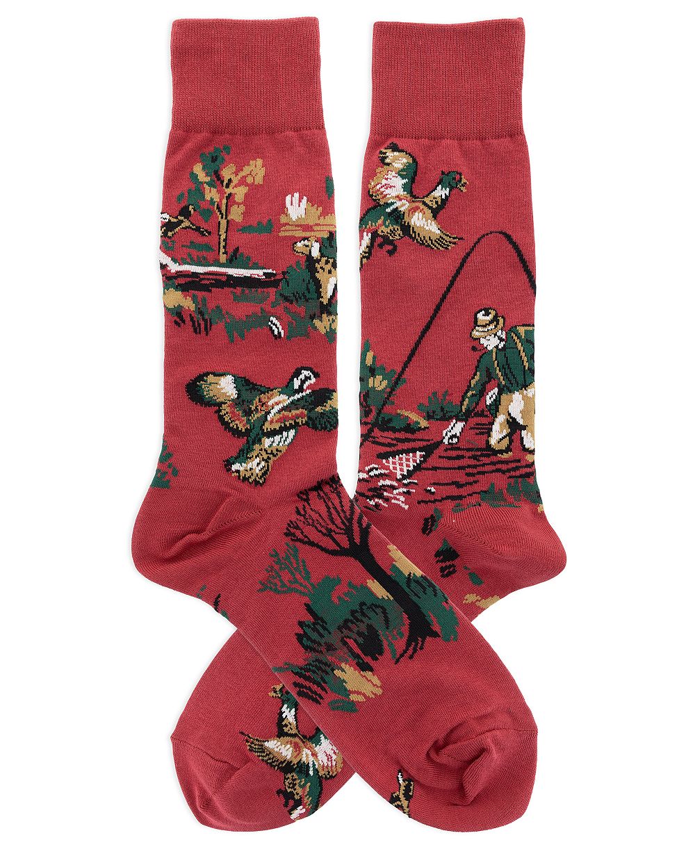 Polo Ralph Lauren Men's Sportsman Outing Slack Novelty Crew Socks