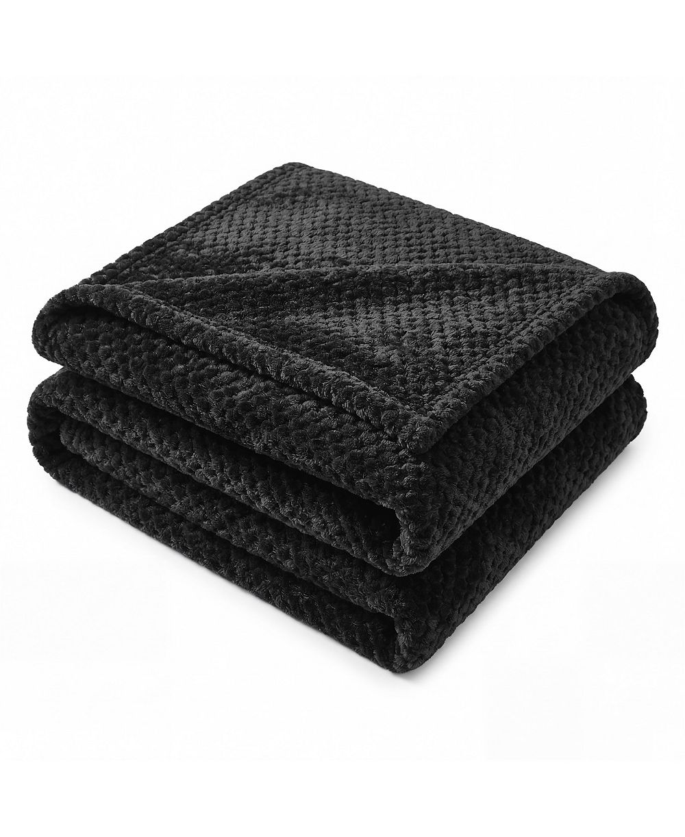 Флисовый плед Superior Lily Classic Pebbled Popcorn Texture Fluffy Twin