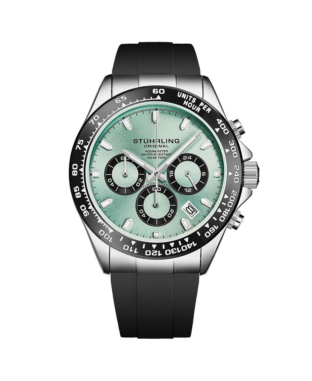 Хронограф Stuhrling Aquamaster 4050 с силиконовым ремешком