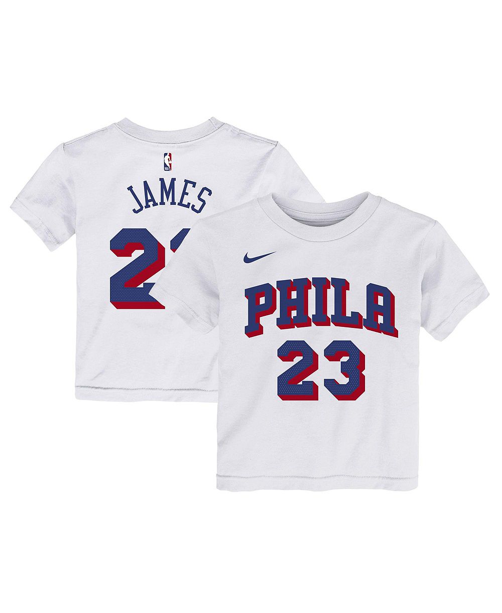 Детская футболка Nike LeBron James Philadelphia 76ers Association White