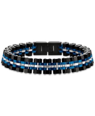 Мужской браслет Esquire Men's Jewelry из нержавеющей стали с шестигранными звеньями и серебряным оттенком