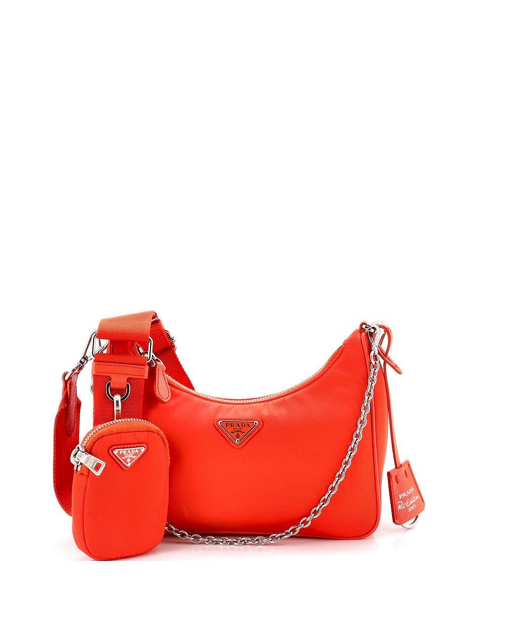 Pre-Owned Prada Small Re-Edition 2005 Shoulder Bag Tessuto
