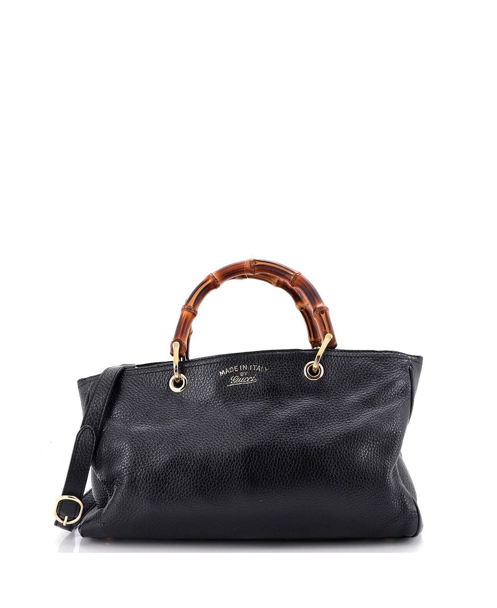 Б/у Gucci Medium Bamboo Shopper Tote Leather