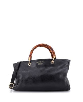 Б/у Gucci Medium Bamboo Shopper Tote Leather