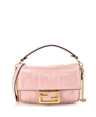 Сумка Fendi Mini Baguette NM из кожи Zucca