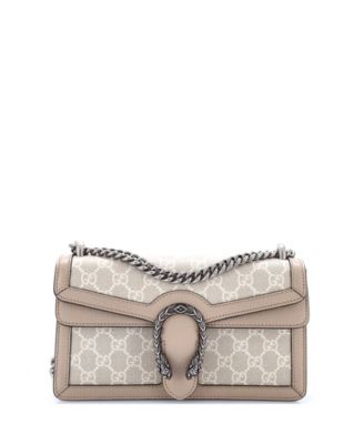 Gucci сумка Dionysus Small GG Coated Canvas с кожаной отделкой, б/у