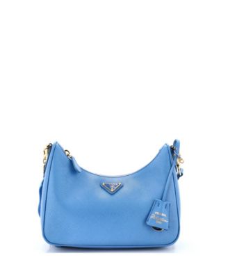 Б/у маленькая сумка Prada Re-Edition 2005 Shoulder Bag из кожи Saffiano