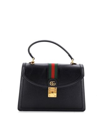 Маленькая сумка Pre-Owned Gucci Small Ophidia Flap Top Handle Bag из кожи
