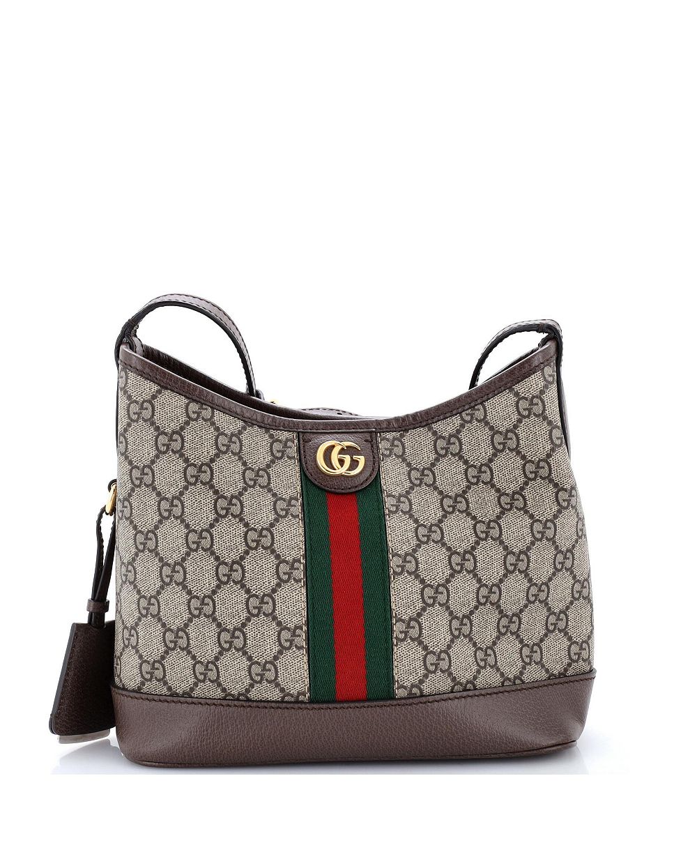 Б/у Gucci сумка Ophidia Open Bucket small, холст GG и кожа