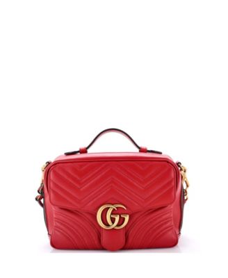 Pre-Owned Gucci маленькая сумка через плечо GG Marmont Zip Around, кожа matelasse