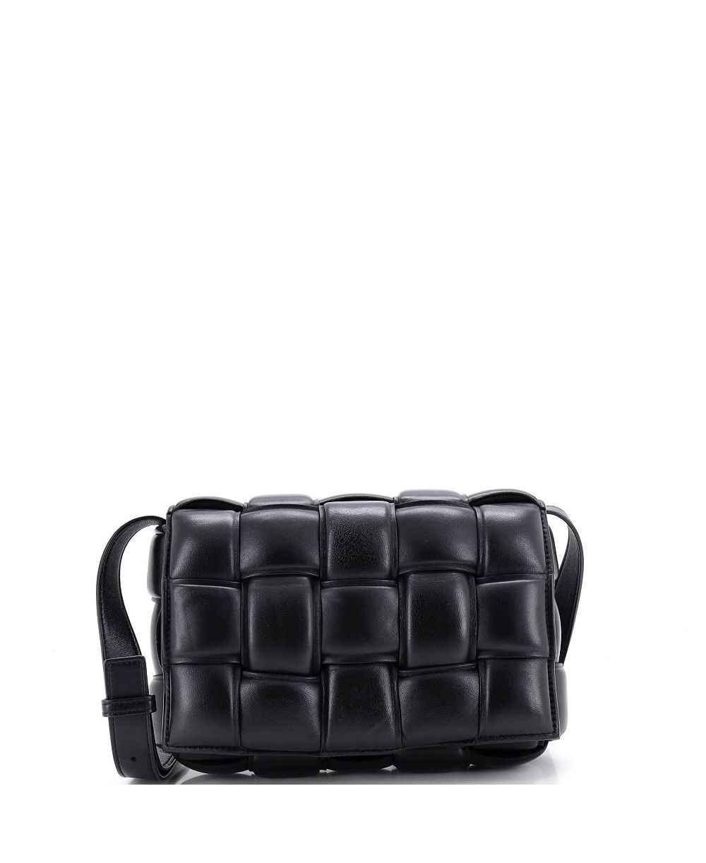 Pre-Owned Bottega Veneta Cassette Crossbody Bag Padded Maxi Intrecciato Leather