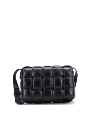Pre-Owned Bottega Veneta Cassette Crossbody Bag Padded Maxi Intrecciato Leather