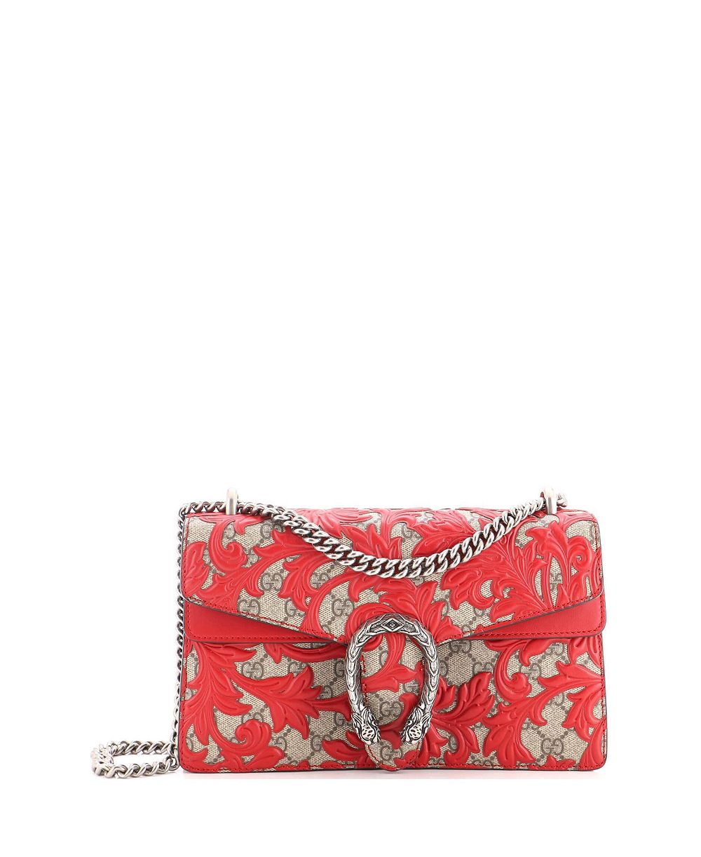 Gucci сумка Dionysus Small Arabesque GG Coated Canvas, б/у
