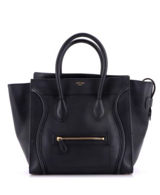 Б/у Celine Mini Luggage сумка из гладкой кожи