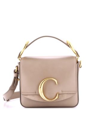 Pre-Owned Chloe Мини сумка Mini C Double Carry кожаная