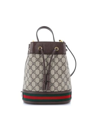 Сумка Gucci Small Ophidia Bucket Bag GG Coated Canvas Pre-Owned