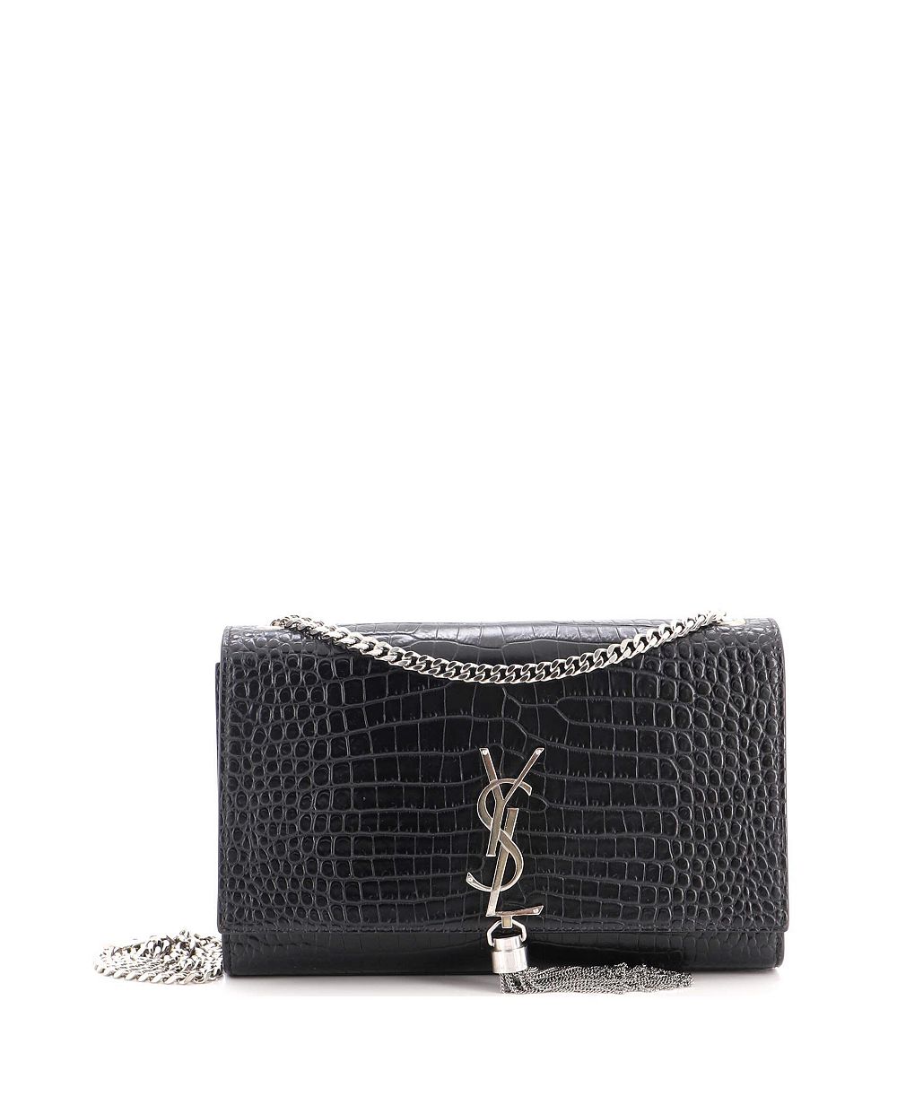 Pre-Owned Saint Laurent сумка через плечо Classic Monogram из тисненой кожи