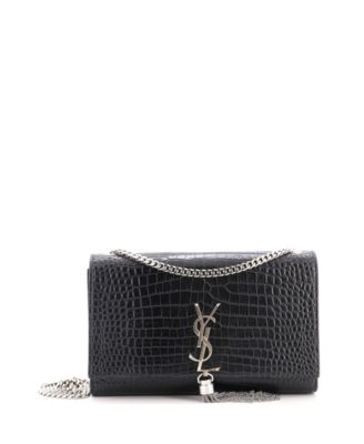 Pre-Owned Saint Laurent сумка через плечо Classic Monogram из тисненой кожи