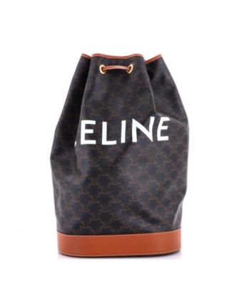 Pre-Owned Celine Medium Sailor Bag Triomphe Coated Canvas