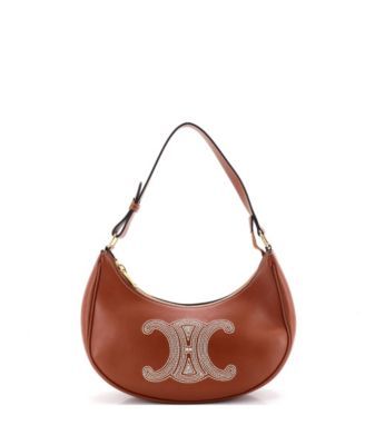 Pre-Owned Celine Ava Bag Triomphe Embroidery Leather