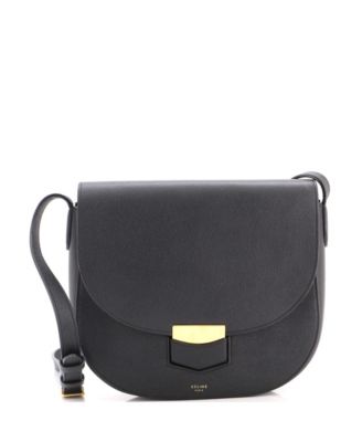Брендовая сумка Celine Medium Trotter Crossbody из зернистой кожи