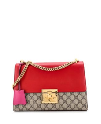 Сумка Gucci Medium Padlock Shoulder Bag GG Coated Canvas and Leather б/у