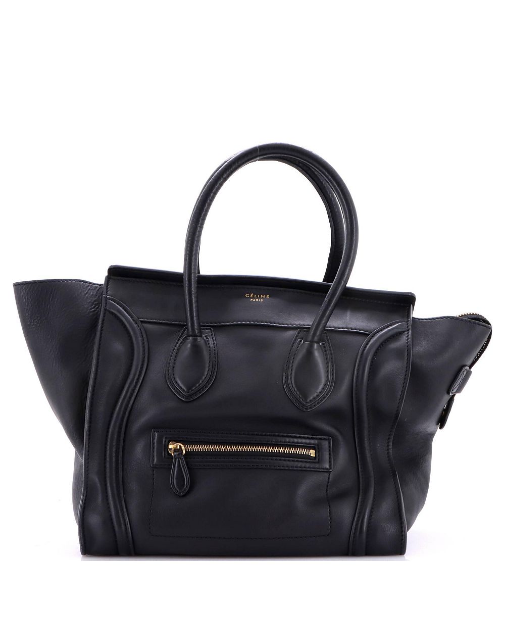 Celine Сумка-чемодан Mini Luggage Smooth Leather, б/у