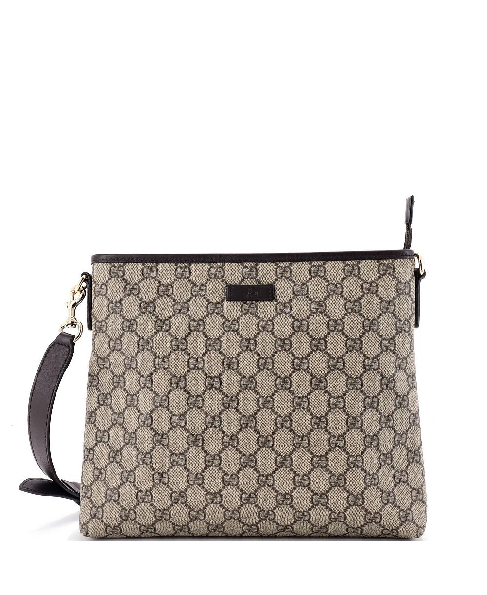 Б/у сумка мессенджер Gucci Medium Zip Top GG Coated Canvas