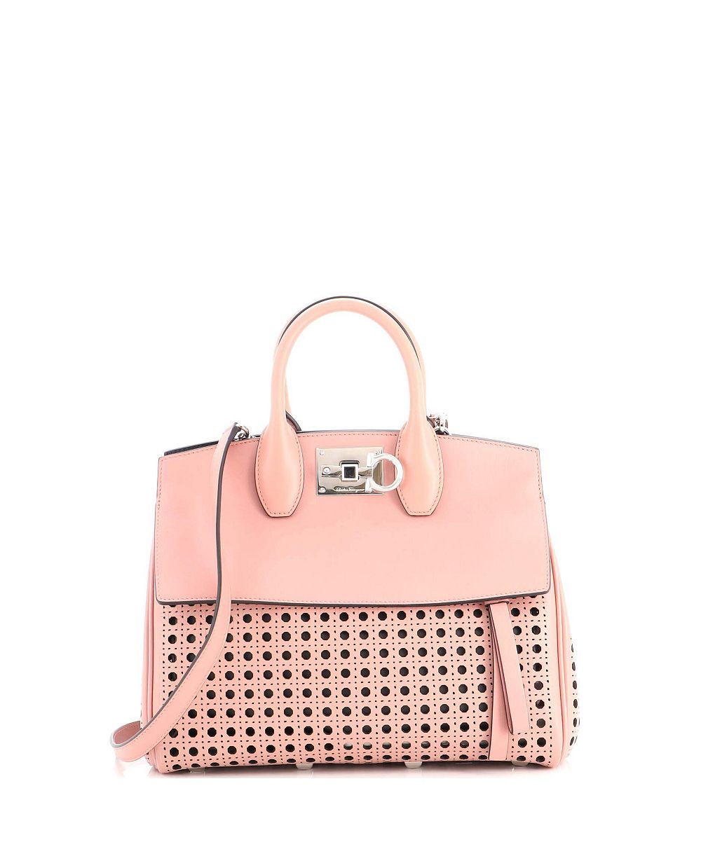 Salvatore Ferragamo Small Studio сумка-сакво voyager из кожи с лазерной резкой