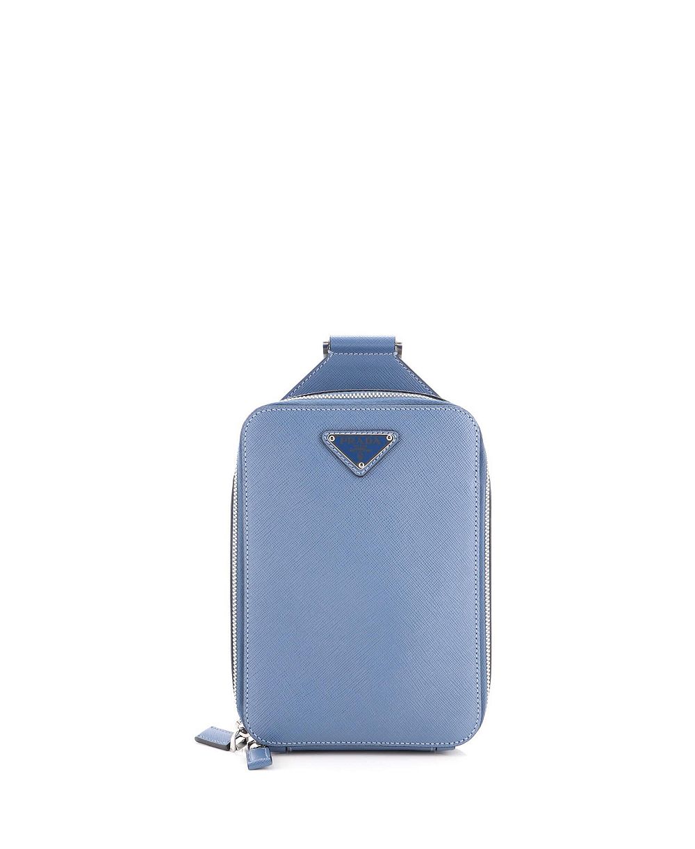Сумка через плечо Prada Brique, б/у, кожа Saffiano
