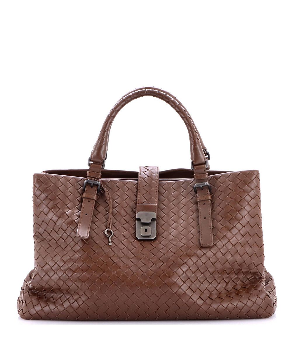 Pre-Owned Bottega Veneta Medium Roma Bag Intrecciato Nappa