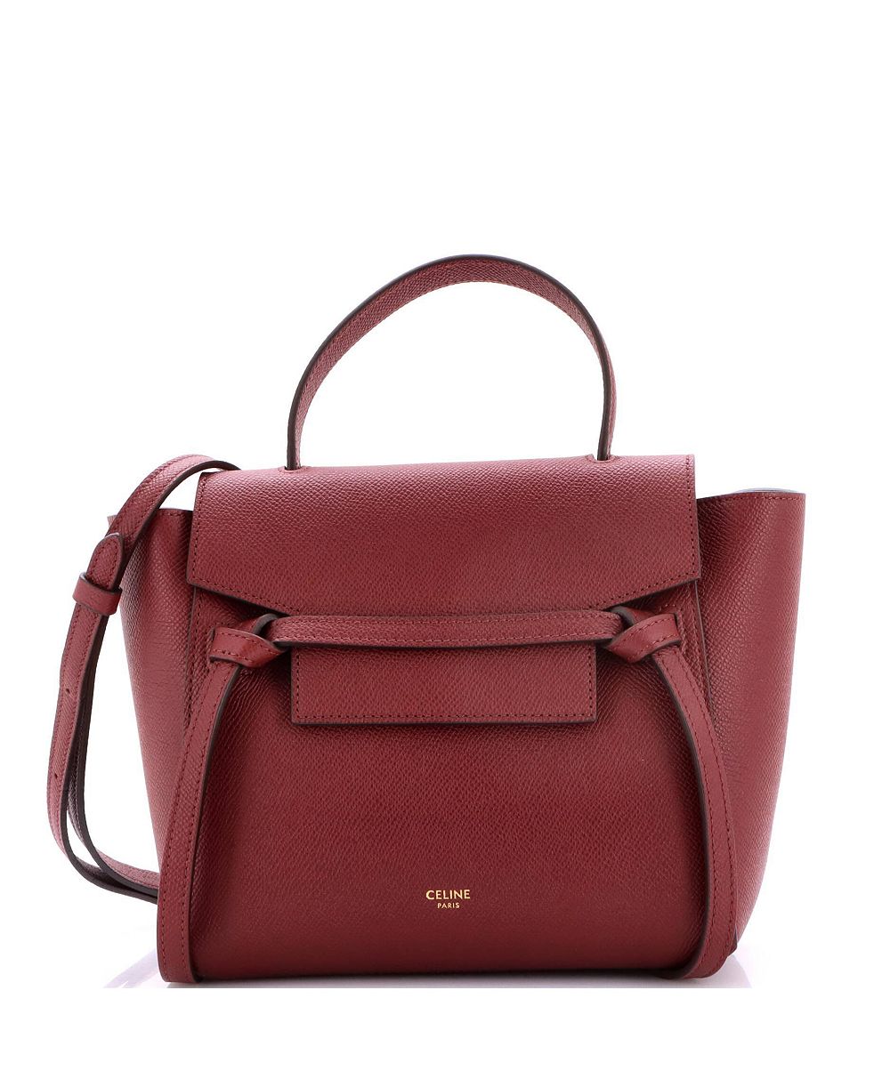 Pre-Owned Celine Nano Belt Bag из текстурированной кожи