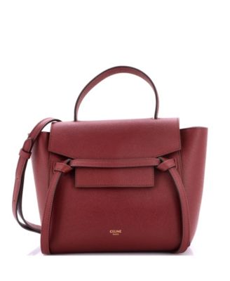 Pre-Owned Celine Nano Belt Bag Textured Leather