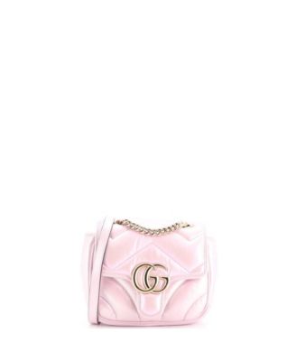 Женская сумка Gucci Mini GG Marmont Square Flap Chevron Iridescent Leather
