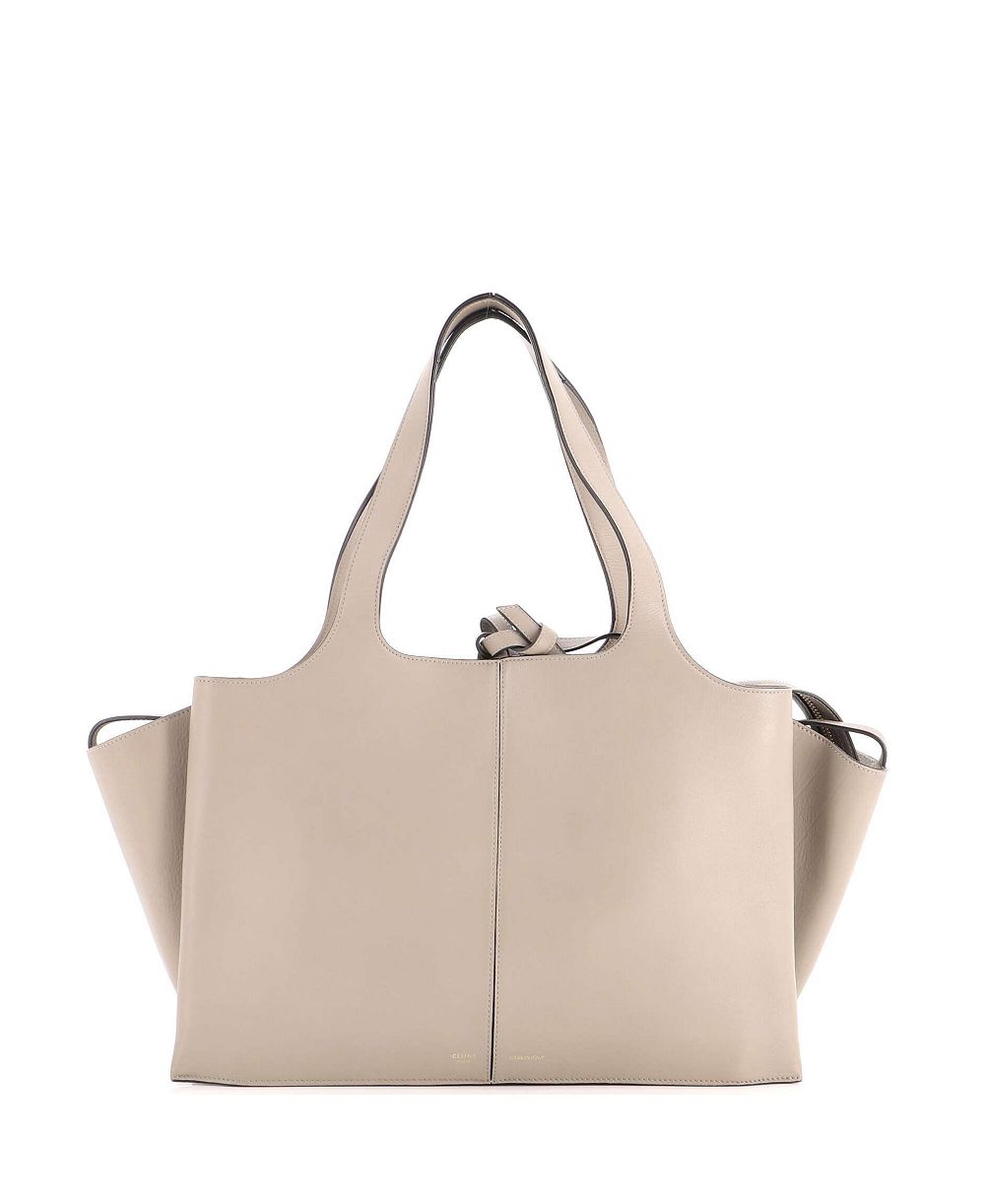 Pre-Owned Celine Medium Tri-Fold Shoulder Bag Smooth Calfskin