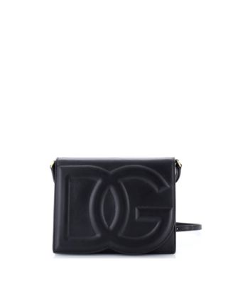 Pre-Owned Dolce and Gabbana маленькая плечевая сумка DG Logo Flap из кожи
