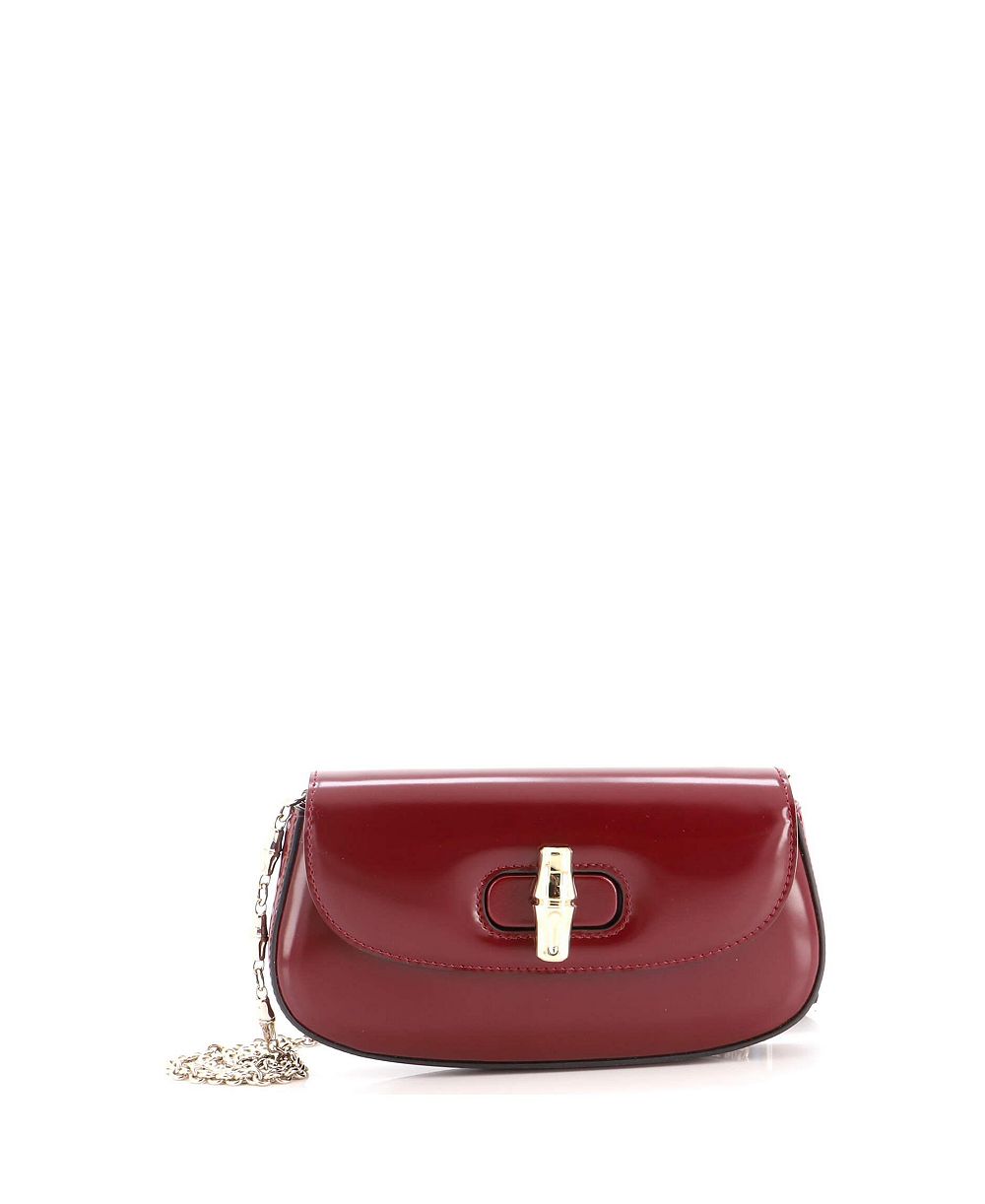 Клатч Gucci Small Bamboo Night Chain Leather Pre-Owned