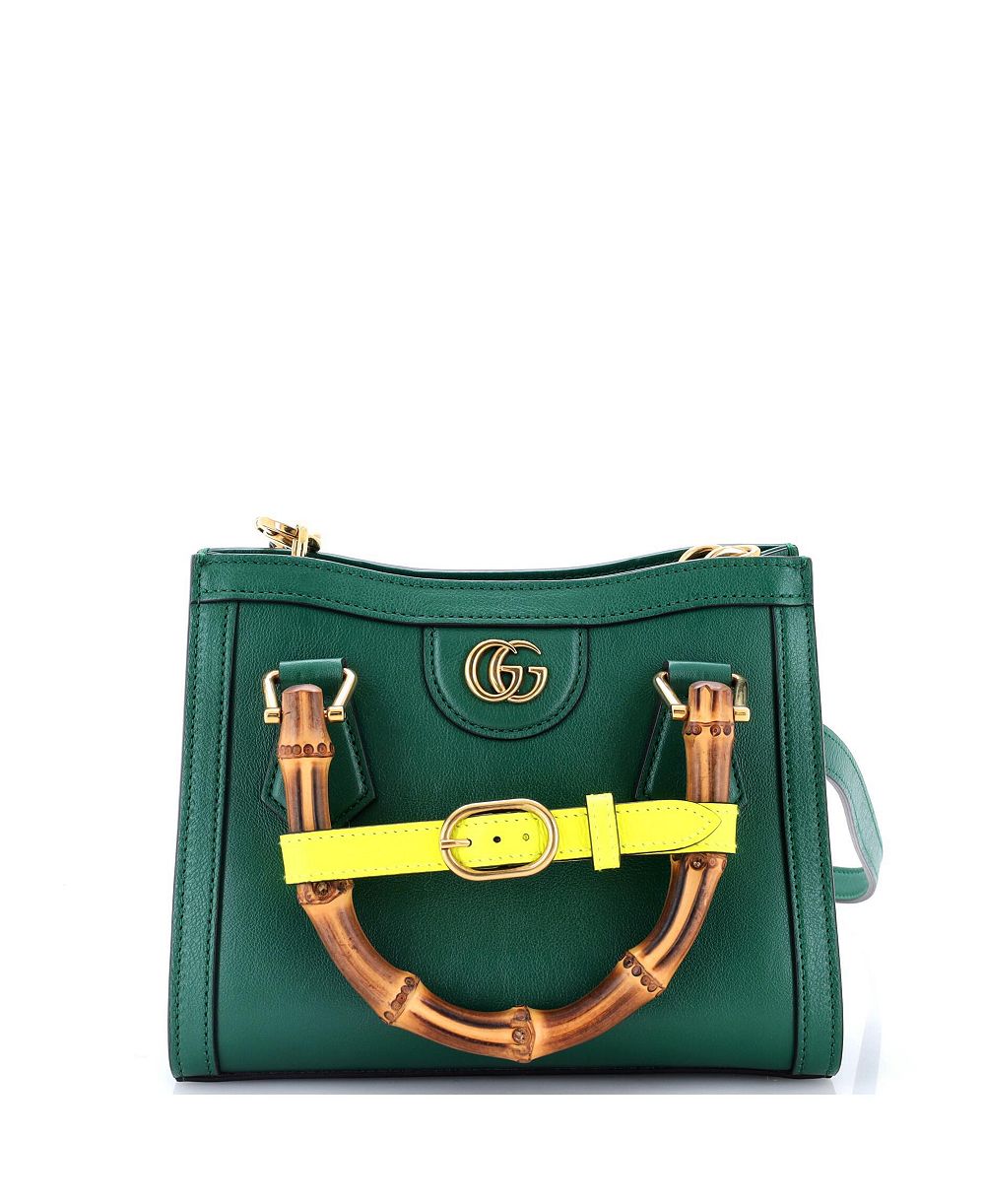 Gucci Mini Diana NM Bamboo Handle Leather Tote Женский