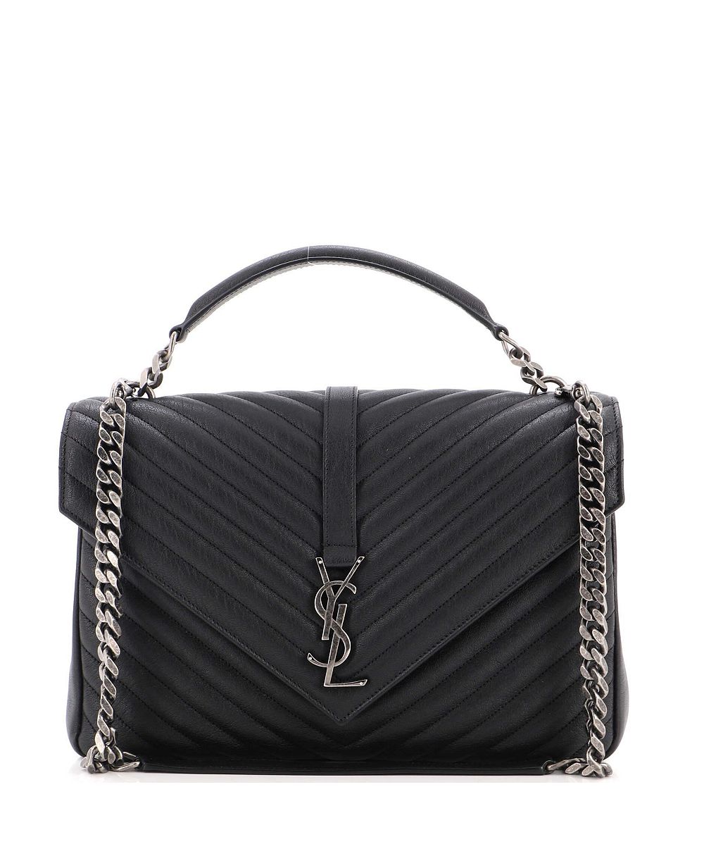 Сумка Saint Laurent Pre-Owned Large Classic Monogram кожаная