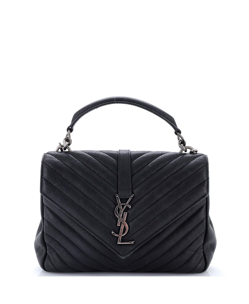 Saint Laurent сумка Classic Monogram College Matelasse Chevron из кожи