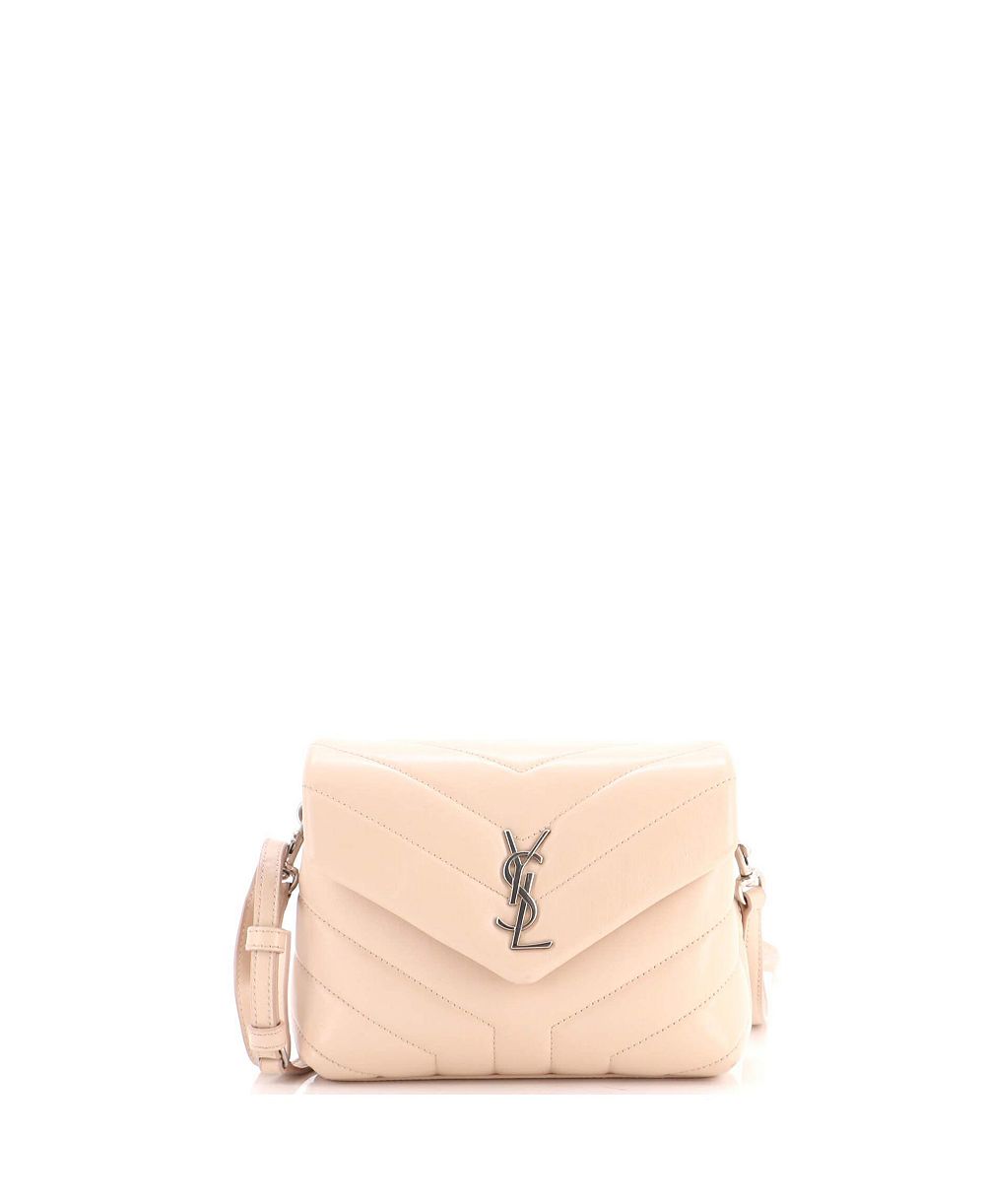 Pre-Owned Saint Laurent Toy Loulou Shoulder Bag Matelasse Chevron Leather