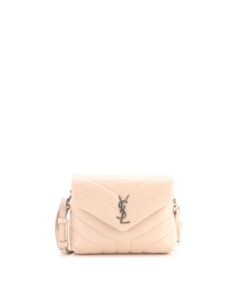 Pre-Owned Saint Laurent Toy Loulou Shoulder Bag Matelasse Chevron Leather