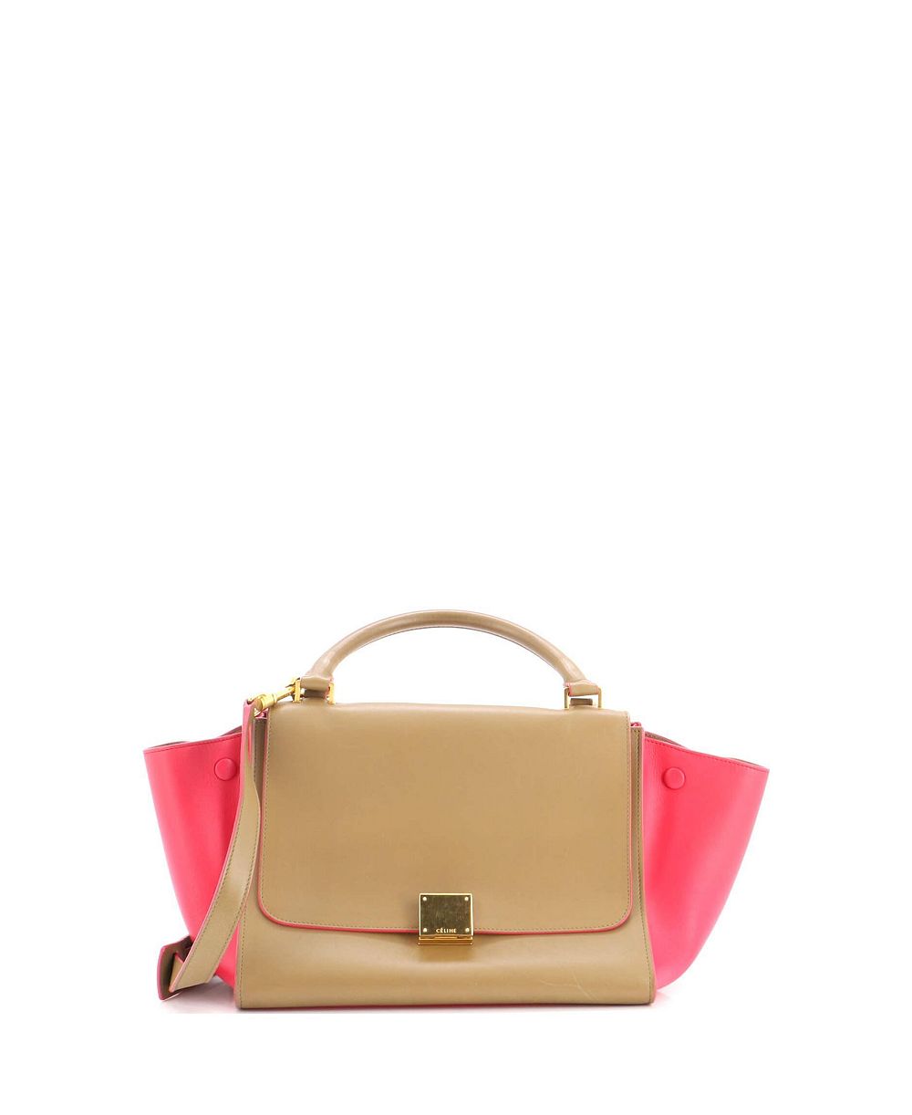 Pre-Owned Celine Small Trapeze Bag Leather