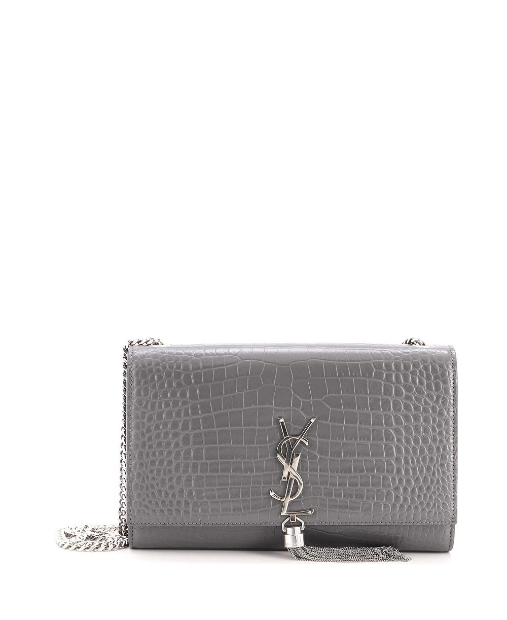 Б/у средняя сумка Saint Laurent Classic Monogram с кисточкой из тисненой кожи