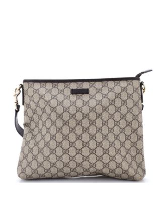 Pre-Owned Gucci Medium Zip Top Messenger Bag GG Coated Canvas