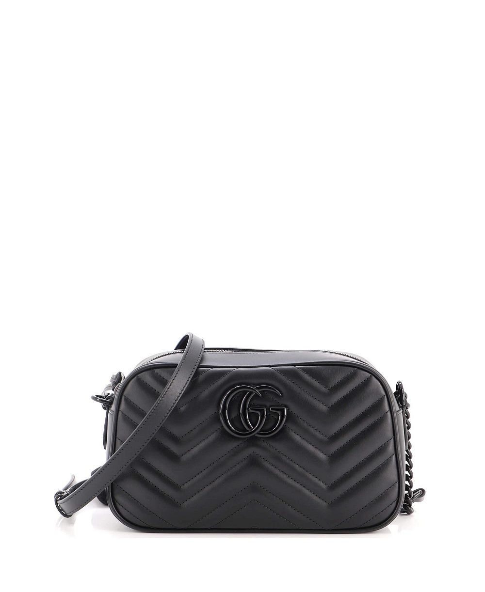 Сумка Pre-Owned Gucci Small GG Marmont Monochrome