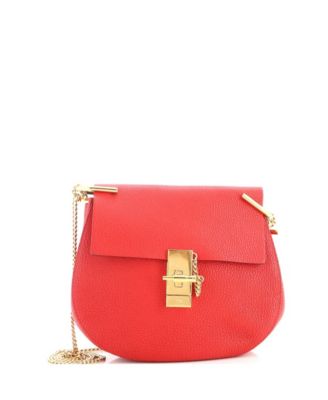 Брендовая кожаная сумка Chloe Small Drew Crossbody Bag