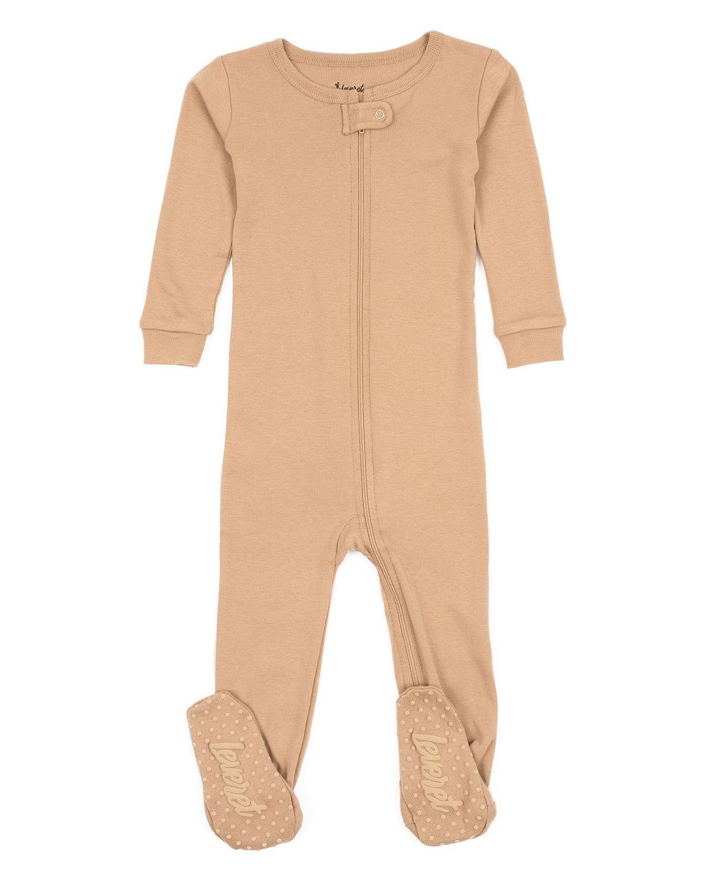 Пижама Leveret Baby Unisex Solid Color Cotton Footed One-Piece